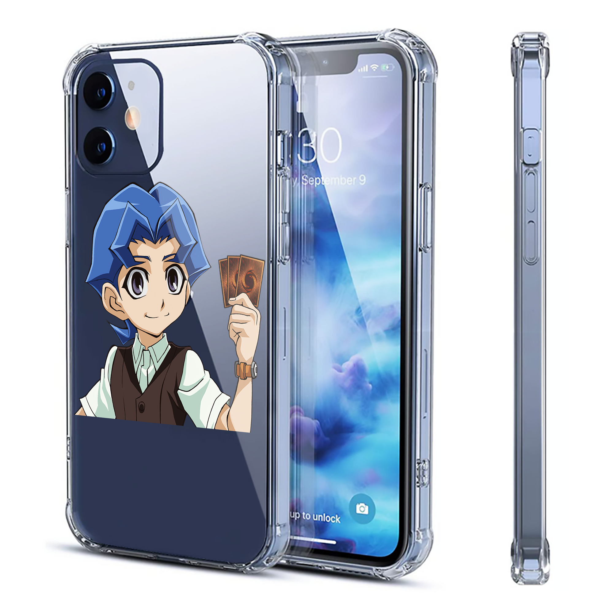 （画像用） 遊☆戯☆王 Yu-Gi-Oh! 【iPhone 12シリーズ対応】透明スマホケース（クリアソフトケース）